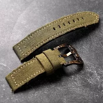 Для холста двойной браслет для часов ручной работы утолщенный мужской бронзовый ремешок для часов 20 22 24 26 мм винтажный 0ld ремешок для часов бронзовая застежка 20mm