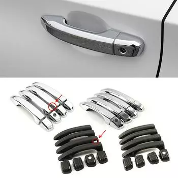 Для Honda Accord 10 Gen 2018-2020 карбоновое волокно цвет модифицирует хромированную крышку дверной ручки декоративная отделка защитная наклейка