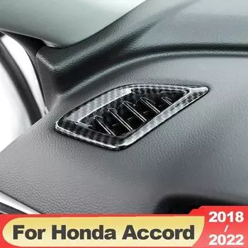 Для Honda Accord 10th 2018 2022 приборной панели автомобиля, накладка на вентиляционное отверстие, рамка, декоративная рамка, аксессуары для литья серебряный