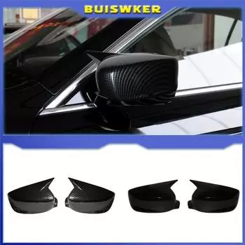 Для Honda Accord 8th 8.5th 9th 2008 2009 2010-2017 Крышка зеркала заднего вида, глянцевый черный карбоновый комплект кузовных аксессуаров