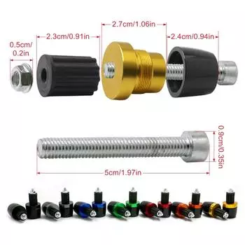 Для Honda CB400 500 600 599 CBR CB900F Hornet 600 900 CB600F CB500F CB919 мотоцикл 7/8 ручки руля торцевые крышки заглушки слайдера зелёный