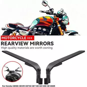 Для Honda CB900 CB599 CB750 CB1100 CB1300 CB1000R Мотоциклетное ветровое крыло боковое зеркало заднего вида регулируемые вращающиеся аксессуары