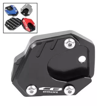 Для HONDA CB 650R CB650R CB300R 2019-2025 CB 650 R CB500X/F CB400X Подставка для ног Боковая подставка Удлинитель Подставка Увеличить пластину чёрный
