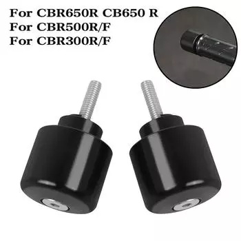 Для Honda CBR650R CB650 R 2019-2025 CBR500R/F 2013-2025 CBR300R/F 15-23 Ручки руля Торцы Заглушка Слайдер Противовес Крышка чёрный