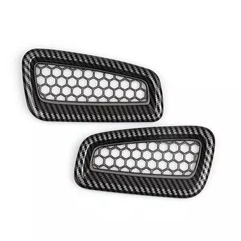 Для Honda Civic 11-го поколения 2024 года выпуска из углеродного волокна/красный стиль передний воздухозаборник молдинг крышка отделка автомобильные аксессуары чёрный