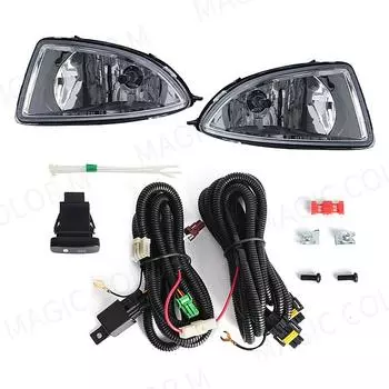 Для Honda Civic 2004 2005 противотуманные фары дневного света галогенные передние бампера автоматический автомобильный свет переключатель провода 12v