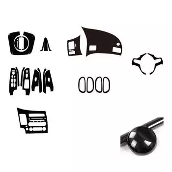 Для Honda Civic 2006-2011 5D Узор под карбоновое волокно Наклейки для отделки салона автомобиля