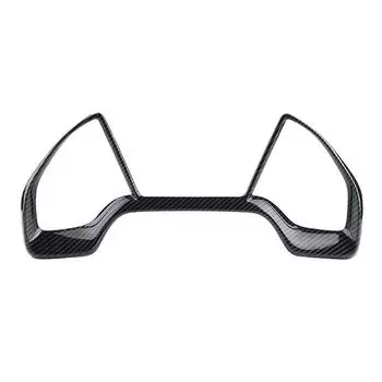 Для Honda Civic 2016 2017 2018 2019 2020 Автомобиль Внутренняя панель приборной панели Рамка Крышка Отделка Авто Стайлинг Карбоновые Черные Наклейки углеродного волокна черного