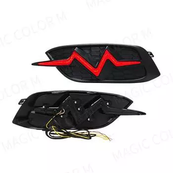 Для Honda Civic 2016 2017 2018 2019 2020 автомобильный задний бампер отражатель светодиодный фонарь автоматический задний фонарь стоп-сигнал противотуманные фары ходовые огни 12 В
