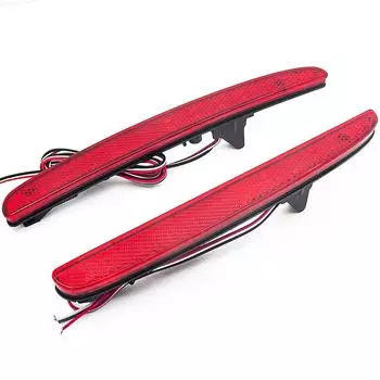 Для Honda Civic Hatchback 2016 2017 2018 Многофункциональный светодиодный фонарь заднего бампера Задний противотуманный фонарь Авто Лампа Стоп-сигнал Отражатель красный