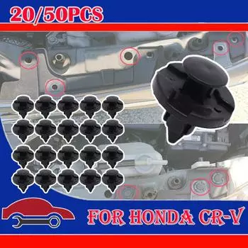 Для Honda CR-V 2002 2003 2004 2005 2006 Jazz 2008-2012 автомобильный зажим для облицовки колесной арки, лицевые панели, бампер, брызговик, заклепки, аксессуары 20PCS