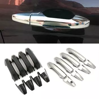 Для Honda CR-V CRV 2007-2011 RE Carbon Fiber Color Modify Refit Chrome Door Handle Cover Decoration Decoration Department Protective Sticker