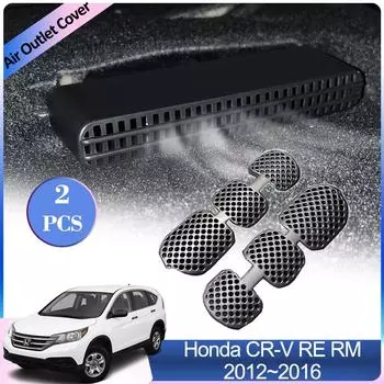 Для Honda CR-V CRV 4 RM1 3 4 RE5 6 2012~2016 Под задними сиденьями Вентиляционная крышка Кондиционер Вентиляция Аксессуары для интерьера