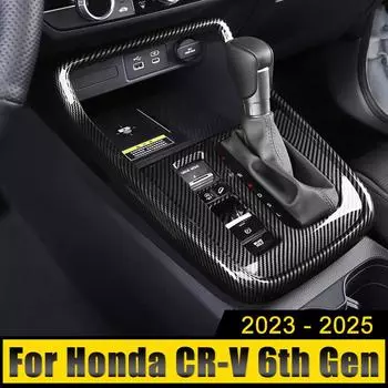 Для Honda CR-V CRV 6-го поколения 2024 2024 2025 гибридный автомобиль ABS карбоновый коробка передач панель крышка чехол отделка рамка наклейки аксессуары