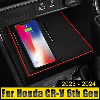 Для Honda CR-V CRV 6-го поколения 2024 2024 2025 гибридный силиконовый автомобильный слот для ворот накладка на чашку подушка наклейка нескользящий коврик аксессуары With Logo белый