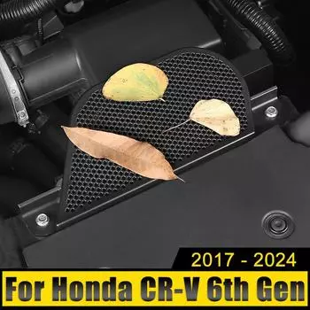 Для Honda CR-V CRV 6-го поколения 2017-2024 2024 2024 2025 гибридный автомобильный ABS двигатель воздухозаборник маска наклейка чехол украшение отделка крышка