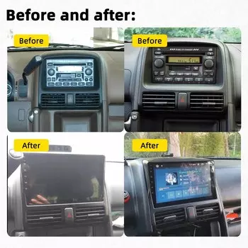 для Honda CRV CR-V 2001-2006 Автомобильный радиоприемник Мультимедийный проигрыватель Навигация WIFI FM BT GPS Автомагнитола Головное устройство 2 Din Android Car Stereo