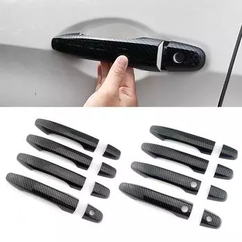 Для Honda CRV CR-V 2012 2016 углеродное волокно печатных наружных дверных ручек автомобиля дверной молдинг отделка для Civic 2013 2015