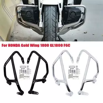 Для HONDA Gold Wing 1800 GL1800 F6C Goldwing GL 1800 2018-2025 Higway Engine Guard Crash Bars Bumper Stunt Cage Protector чёрный