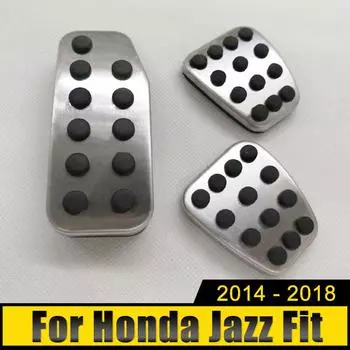 Для Honda Jazz Fit 2014 2015 2016 2017 2018 автомобильный акселератор педаль газа педаль тормоза нескользящий чехол накладка отделка аксессуары