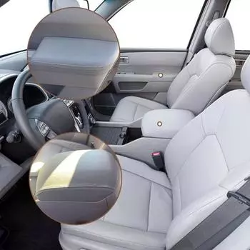 Для Honda Pilot 2009 2010 2011 2012 2013 Защитные чехлы из микрофибры для подлокотников, передних частей, отделка кожей, дверная панель E5J8