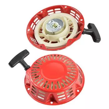 Для Honda Pull Recoil Starter Rewind Starter Manual Pull Starter Сборка для Honda GX120 GX160 GX200 5.5hp 6.5hp Генератор чёрный