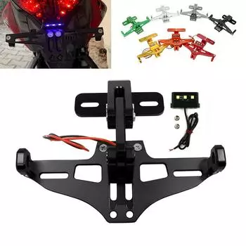 Для Honda Rebel CMX500 300 1100 CB1100 VT600 VFR800 CB250 CB600 CB900 Hornet CBR893 929 954 Регулируемый задний держатель номерного знака