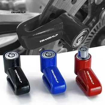 Для Honda TRANSALP XL 600 650 700 V XL700V XL650V Мотоциклетные аксессуары Замок Безопасность Защита от кражи Замок дискового тормоза красный