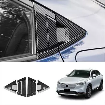 Для Honda Vezel E:HEV HRV 2024 2024 2024 ABS Carbon Protector Ручка Fiber Bowl Автомобильная наклейка Аксессуары Рамка Дверь Задняя U5B7