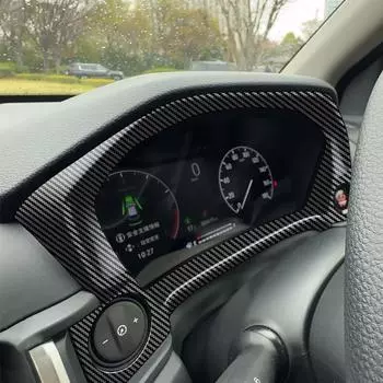 Для Honda WR-V WRV 2024 2025 ABS углеродное волокно Крышка прибора Дисплей приборной панели Аксессуары для украшения автомобиля наклейка Pan Q5W5