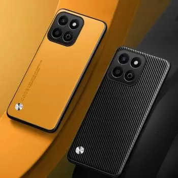 Для Honor 200 Smart 5G простой чехол из искусственной кожи для Honor 200 Pro 200lite 100 90 Smart X7C 4G матовый бампер ударопрочный жесткий защитный чехол для камеры Honor 200 Smart 5G матовый черный