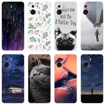 Для Honor 90 lite Honor90 lite чехол Мягкая силиконовая задняя крышка Мультяшный чехол для телефона Модный For Honor 90 lite