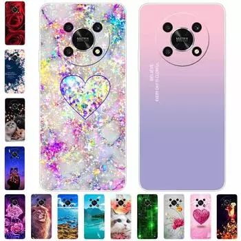 Для Honor Magic4 Pro 5G чехол ударопрочный силиконовый мягкий Cat Lion TPU задние чехлы для Huawei Honor Magic 4 5G чехол прозрачный Capa For Magic4 Pro 5G