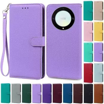 Для Honor Magic5 Lite чехол-кошелек флип кожаные чехлы для телефонов Honor Magic 5 Lite 5G подставка книжка чехол для Honor Magic5Lite Funda Honor Magic 5 Lite небесно-голубой