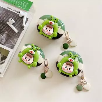 для Huawei 5 Bluetooth Наушники Чехол Freebuds5i Защитный Чехол 4 Поколение Кукла Женская Freebudspro3/4 Чехлы для Наушников 4e Ударопрочный Freeclip Коробка Huawei freebuds5 Stereo Cyan Doll [Single Shell]]