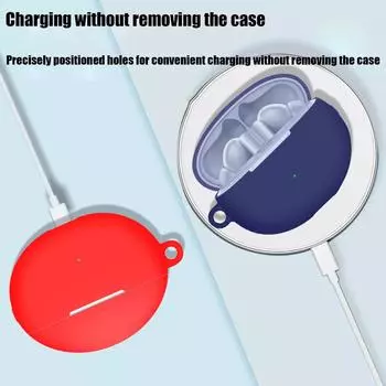 Для Huawei Freebuds 6i Bluetooth гарнитура чехол силиконовый наушники мягкий Bluetooth чехол падение Ca U5R4 Black-1pcs