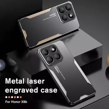 Для Huawei Honor X9A X8A X8B X7 Magic6 Magic5 Honor 9X 8X Max Pro чехол роскошный алюминиевый сплав бронированный чехол TPU мягкая рамка защита For Honor X9A синий