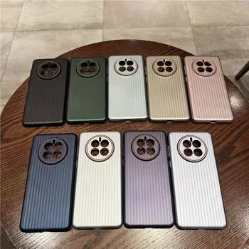 Для Huawei Mate 50 50E 40 40E 30 30E Pro Plus рифленое зернистое покрытие металлическая краска анти отпечатки пальцев ПК ударопрочный противоскользящий чехол-накладка Mate 30/30E чёрный