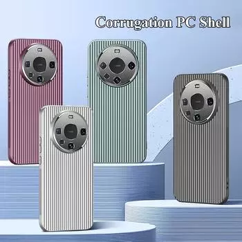 Для Huawei Mate 60 50 50E Pro Plus металлическая линза «все включено», защитная пленка с прямым краем, гофрированная, нескользящая противоударная задняя крышка для ПК Mate 50/50E чёрный