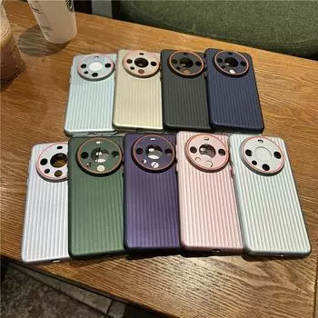 Для Huawei Mate 60 Pro Plus рифленое зернистое покрытие металлическая краска анти отпечатки пальцев ПК ударопрочный противоскользящий чехол-накладка Mate 60 чёрный