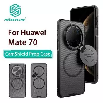 Для Huawei Mate 70 чехол для телефона Nillkin CamShield Prop Magnetic Clear Version Hard PC+TPU Shell противоударный чехол для задней панели Huawei Mate 70