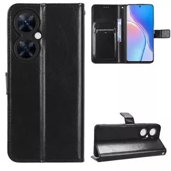 Для Huawei nova 11i 11 i nova11i чехол-книжка из искусственной кожи-бумажника чехол для телефона For Huawei nova 11i чёрный