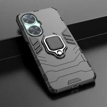 Для Huawei Nova 11i Nova11 i чехол противоударный жесткий чехол-подставка для телефона с кольцом задняя крышка For Huawei Nova 11i чёрный