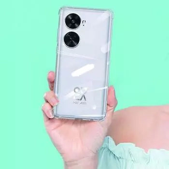 Для Huawei nova 12 SE nova12 SE BNE-LX1 Мягкий резиновый гелевый желейный чехол Прозрачный устойчивый к царапинам задний чехол военного класса For Huawei nova 12 SE чистый