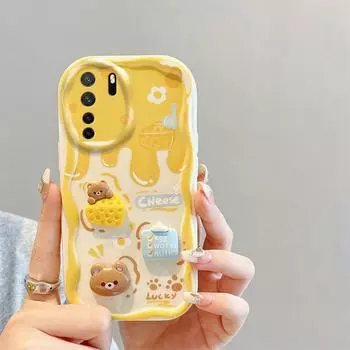 Для Huawei Nova 5 Pro 5T 6 7 SE 7i P40 Lite чехол мягкий силиконовый чехол задняя крышка 3D стереоскопический сырный медведь милый чехол для телефона с кроликом For Huawei P40 Lite