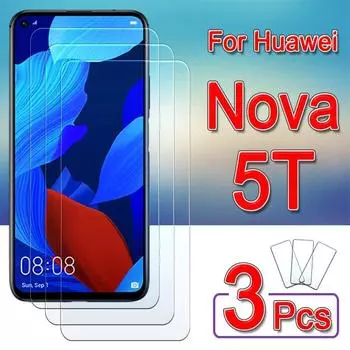 Для huawei nova 5t Защитная пленка для экрана на Nova5t 5 T T5 закаленное стекло huawei5t защитная бронированная листовая пленка 1-3 шт. Huawei P20 Lite чистый