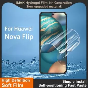 Для Huawei Nova Flip Glass IMAK Hydrogel Film 4-го поколения Full Cover Screen Protector Huawei Nova Flip