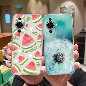 Для Huawei Nova Y61 Y70 Y90 7i 8 9 10 11 Pro SE чехол модный фруктовый узор противоударный матовый мягкий силиконовый ТПУ прозрачный для Huawei бампер Huawei Nova 10 4G