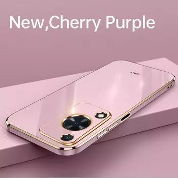 Для Huawei nova Y72 Y 72 novaY72 чехол Мягкая силиконовая задняя крышка 6D гальванический чехол для телефона For Huawei nova Y72 красный