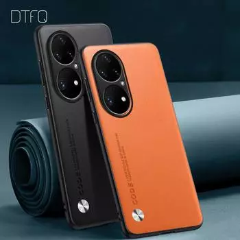 Для Huawei P50 Pro чехол с кожаным рисунком, противоударный роскошный кожаный чехол для Huawei P50 P50 Pro Huawei P50 Pro чёрный